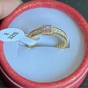 14k gold plating over 925 Sterling Silver ring